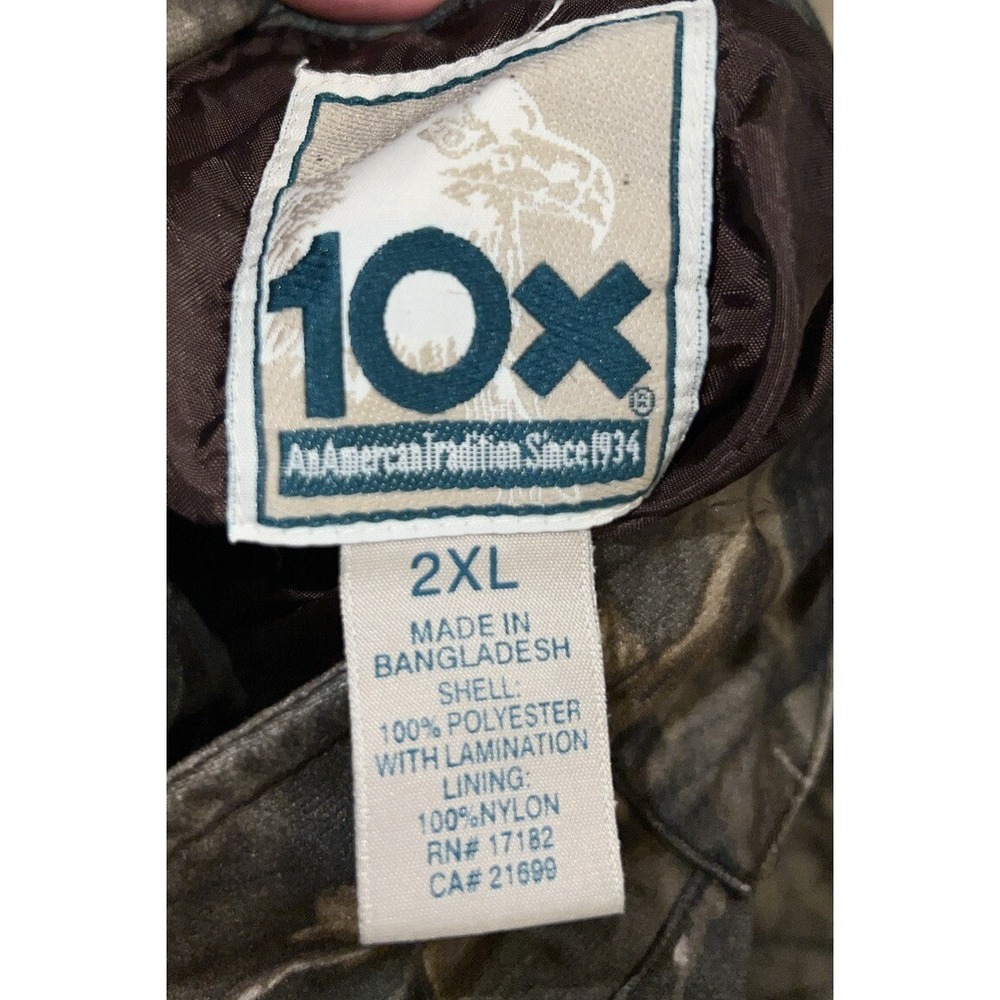 10X MENS Sz 2XL XXL Hunting Realtree Hardwoods Camo Jacket Vintage - Picture 5 of 6